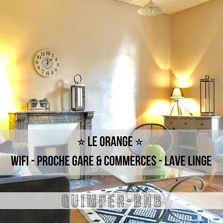 Le Orange - Confort - Wifi - Entre Gare Et Centre Quimper Zewnętrze zdjęcie