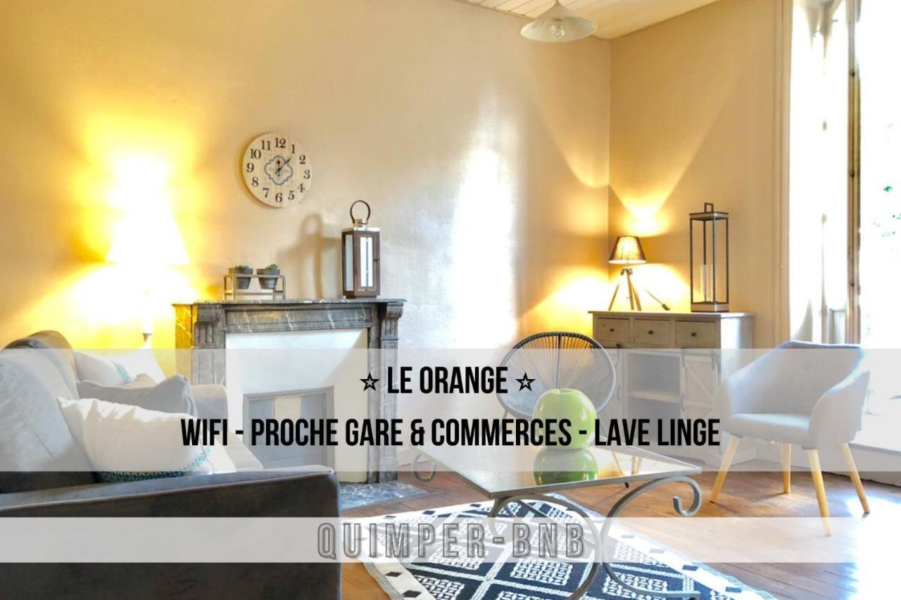Le Orange - Confort - Wifi - Entre Gare Et Centre Quimper Zewnętrze zdjęcie